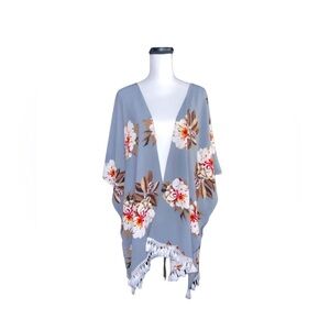 UMGEE Grey Floral Kimono M/L